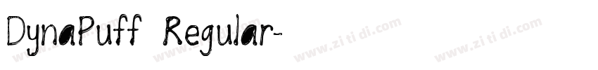DynaPuff Regular字体转换